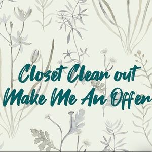 CLOSET CLEAR OUT! EVERYTHING MUST GO!